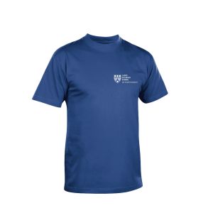 .Blue Round Neck T-shirt - Medium.